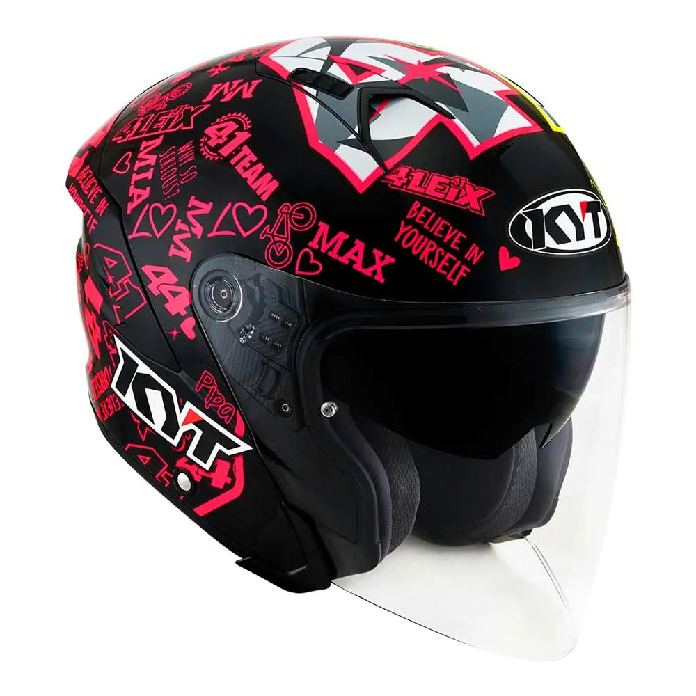 Capacete KYT NFJ Espargaro 20 Aberto