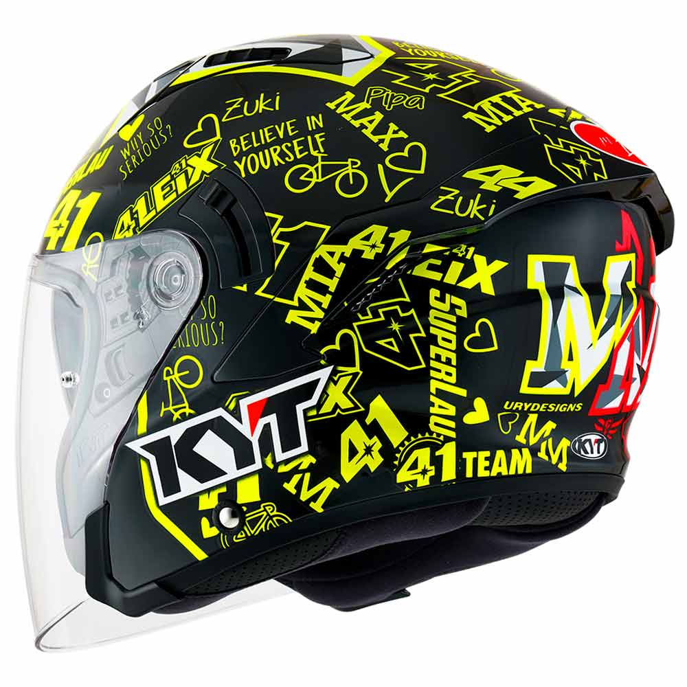 Capacete KYT NFJ Espargaro 20 Aberto