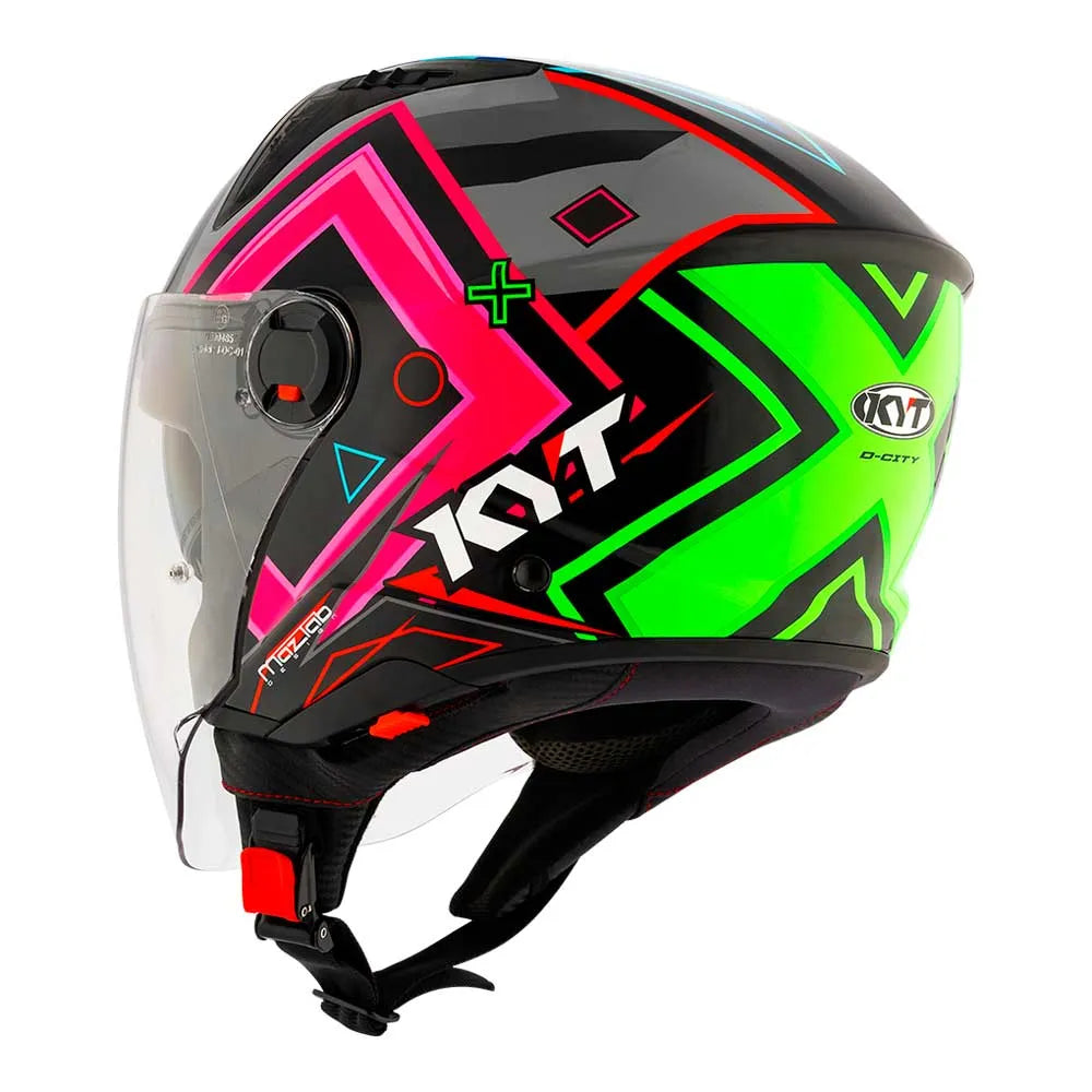 Capacete KYT D-City Ratthapark Play Aberto