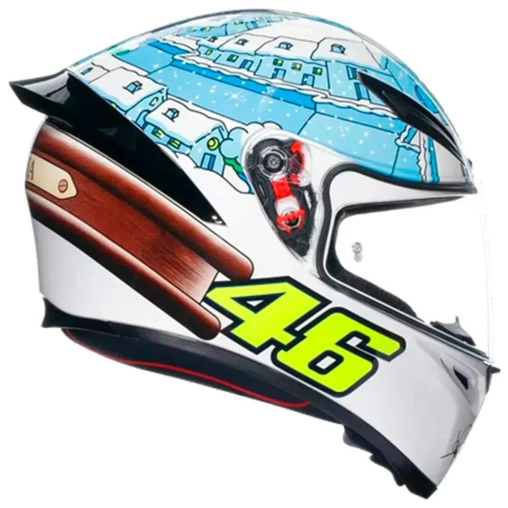 Capacete Agv K1S Rossi Winter Test 2017