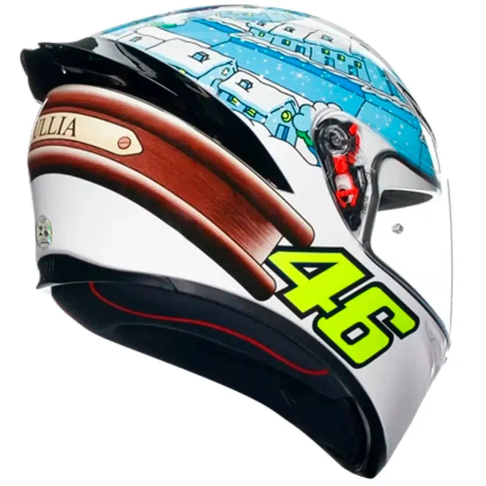 Capacete Agv K1S Rossi Winter Test 2017