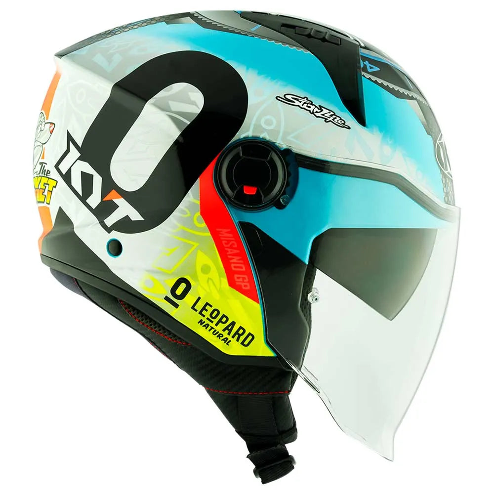 Capacete Kyt D-City Foggia Misano 2022 Aberto