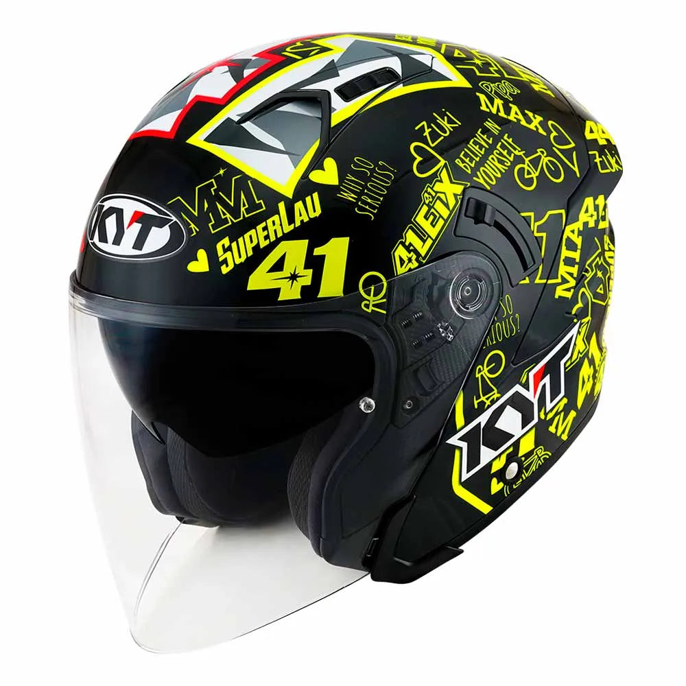 Capacete KYT NFJ Espargaro 20 Aberto