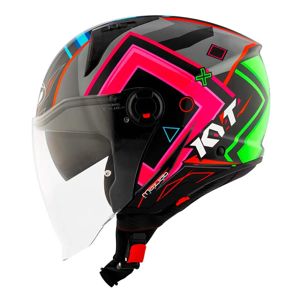 Capacete KYT D-City Ratthapark Play Aberto