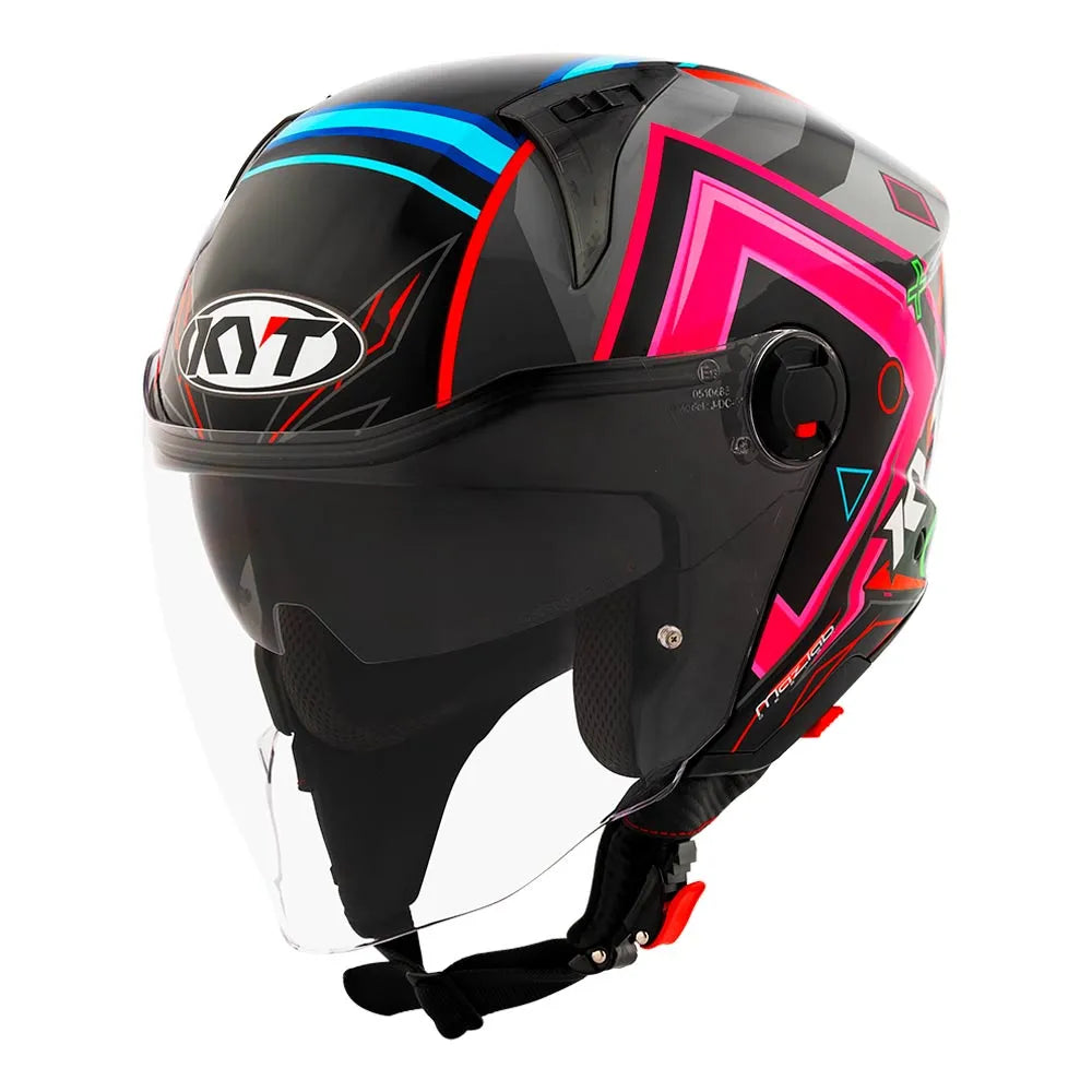 Capacete KYT D-City Ratthapark Play Aberto