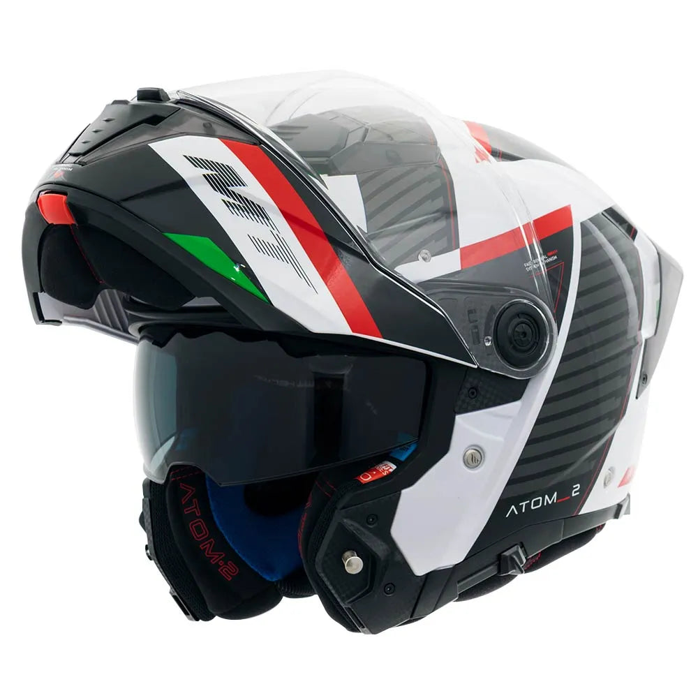 Capacete MT Helmets Atom 2 Linking D5 Escamoteável
