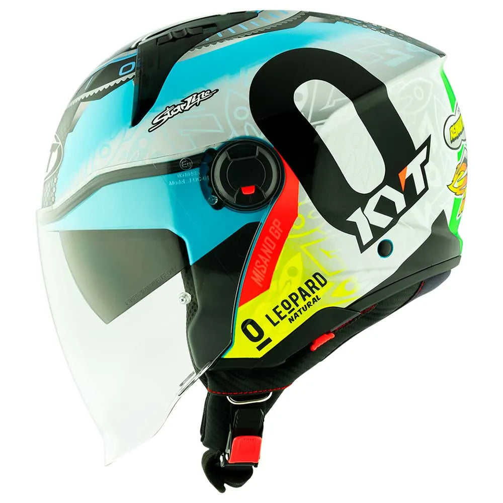 Capacete Kyt D-City Foggia Misano 2022 Aberto